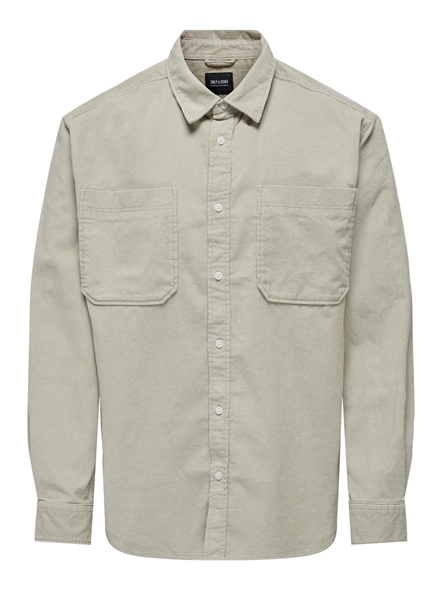 ONSALP RLX 2PKT WASHD CORD LS SHIRT